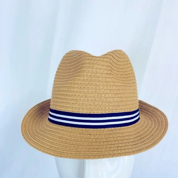 Janie and Jack Straw Fedora Hat size 4-5 ☀️spring summer - Picture 5 of 12